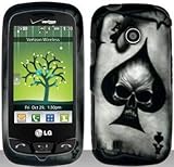 Spade Skull Hard Snap On Case Cover Faceplate Protector for LG Cosmos Touch ....