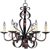 Aspen Collection Six Light Large Candle Chandelier
