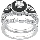 14K White Gold Diamond Bridal Engagement Ring