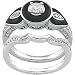14K White Gold Diamond Bridal Engagement Ring