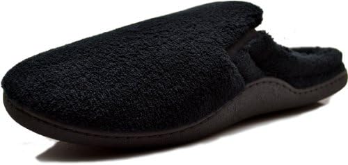 ISO Isotoner Mens Clog Slipper Black Large 9.5-10.5