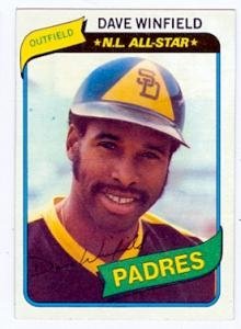 Dave Winfield baseball card 1980 Topps #230 (San Diego Padres)
