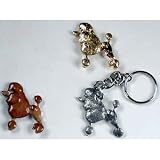Poodle Show Clip Gold Pin