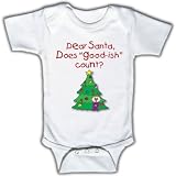 Dear Santa, does good-ish count? - Funny Baby One-piece Bodysuit 12 - 18 Months
