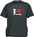 I HEART Love My Soldier Men's tee Shirt in 12 colors Small thru 6XL