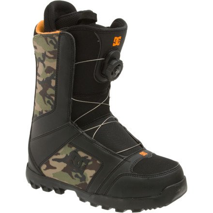 DC Men's Scout 2012 Performance Snowboard Boot,Black/Camo,9 M US