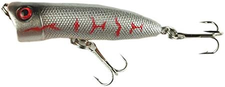 8 Pcs/lot Hooked up Fishing Top Water Popper 2-inch Lure Plastic Floating Casting Crankbait Great for Saltwater and Freshwater