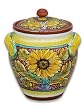 Handmade Girasole Biscotti Jar From Italy