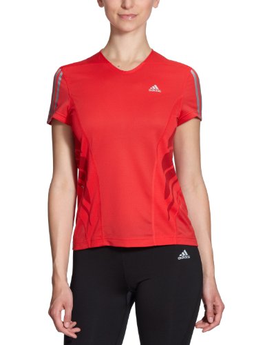 adidas Damen Laufshirt Tee, RADIANT RED F10/RADIANT RED F10, 34 Preisvergleich