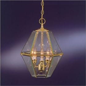 Gold Candelabra Pendant in Polished Brass by Thomas Lighting