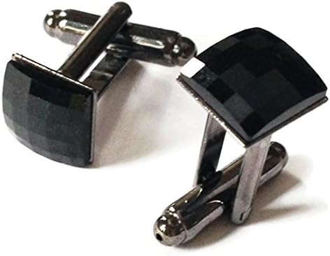Junee Hee Men's Swarovski Crystal Square Cufflinks