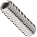 18-8 Stainless Steel Set Screw, Hex Socket Drive, 1/2 Dog Point
