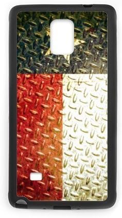SamSung Galaxy Note4 Case - Novelty Texas State Flag - Metal Pattern Pattern SamSung Galaxy Note4 Case Covers Anti-Scratch Extreme Protection Compatible with SamSung Galaxy Note4 TPU(Laser Technology)