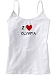 I LOVE OLYMPIA - City Series - White Women's / Girls Camisole (Girlie / Babydoll)
