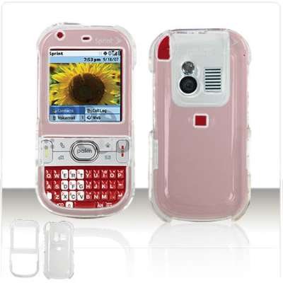 TRANSPARENT CLEAR SNAP-ON COVER HARD CASE PHONE PROTECTOR for PALM CENTRO 690