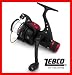 TOP ANGELROLLE VON ZEBCO CS COOL 130 RD HECKBREMSE FERTIG BESPULT