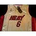 Authentic LeBron James White Home Miami Heat Jersey Size 52