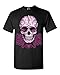 Shop4Ever® Pink Roses Sugar Skull T-shirt Day of the Dead Shirts