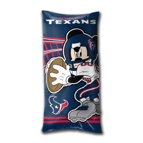 Disney/NFL Houston Texans Mickey Mouse Fold-Up Body Pillow