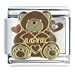 Love Teddy Bear Italian Charms