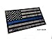 LARGE 5x3 inch reflective Tattered 3M Thin Blue Line Decal Sticker United States Us Flag Tactical Police Law Enforcement