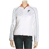 Miami Dolphins Jackets : Miami Dolphins Ladies White Quilted Full Zip Jacket