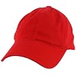 Cotton Twill Baseball Ball Cap Adjustable Hat Red