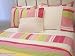 Kitchen & Housewares : 5 Piece Angel Capri Twin Size Pink Cotton Quilt Set