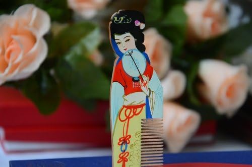 Beauty Luxury Comb, Beautiful Multi Color Wood Comb (Bc), Hand Craft Boxwood Hair Comb