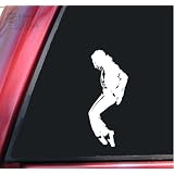 Michael Jackson Silhouette Vinyl Decal Sticker - White