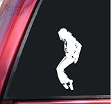 Michael Jackson Silhouette Vinyl Decal Sticker - White