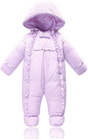 Hiyouth Winter Baby One Piece Hoodie White Duck Down Jacket Coat Romper Snowsuit