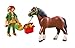 PLAYMOBIL Shire Horse with Groomer and Stable