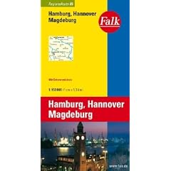 Falk Regionalkarte Hamburg - Hannover - Magdeburg 1:150 000