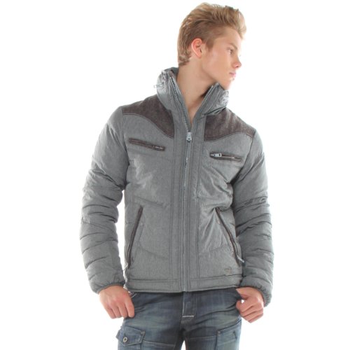 Diesel Men's Welger Flannel Techno Turtleneck Coat