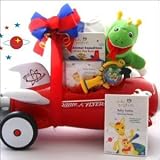 Space Adventure Baby Gift Featuring a Mini Radio Flyer Rocket and Baby Einstein Products - Shower or First Christmas Holiday Gift Idea for Newborns