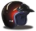 THH T-380 Open Face Cruiser Street Bike Motorcycle Helmet Wine Small