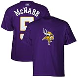 NFL Reebok Donovan McNabb Minnesota Vikings Scrimmage Gear Player T-Shirt - Purple (Small)