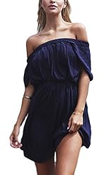 Strapless Above the Knee Off the Shoulder Backless Polyester Mini Dress 