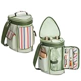 Picnic Time Meritage Insulated Triangular Wine and Cheese Tote