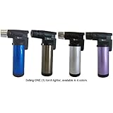 GStar&reg; TorchZilla Series 4.5" Palm Size Windproof Jet Flames Butane Torch Lighter (Random Color)