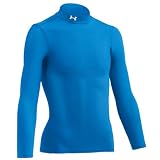 (アンダーアーマー)UNDER ARMOUR UAヒートギアコンプレッションロングスリーブモックT BCM3624 スポーツスペシフィック ユース ベースボール LBL YLG(150)(150) B
