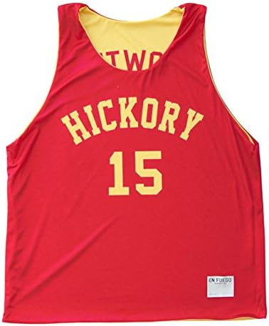 Hoosiers Hickory Chitwood #15 Baketball Reversible, Red, X Large