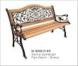 DC America SL5650COBR-MP Sienna Camelback Park Bench- Bronze
