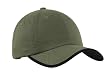 Twill Cap with Contrast Visor Trim and Underbill