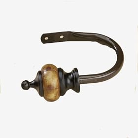 Umbra Tresa Drapery Holdback Set of Two- Espresso
