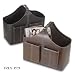 Kitchen & Housewares : UZO1 FAUX LEATHER MAGAZINE BASKET
