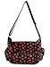 Brown Floral Laminate Crossbody Bag