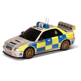 Scalextric C3068 Subaru Impreza (Police) 1:32 Scale Street Super Resistant Slot Car