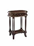 Powell Masterpiece Antique Walnut Chairside Accent Table